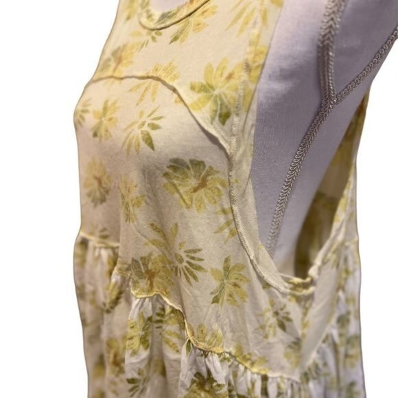 Free People Women’s Madison Tank Size Small Floral Print flowy oversized boho - Picture 11 of 15